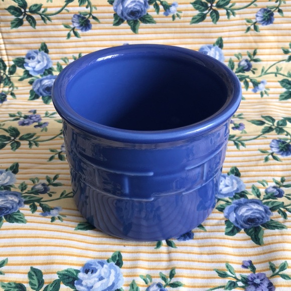 Longaberger Other - 🌀LONGABERGER POTTERY cornflower blue crock